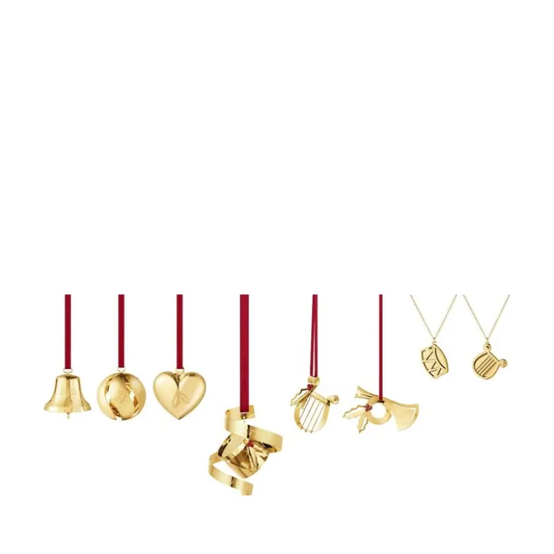 Georg Jensen Juleuro ornamentsæt guld 2026 8 stk.