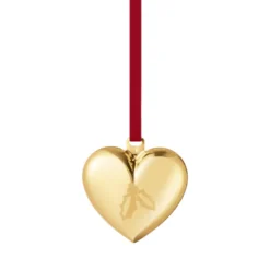 Georg Jensen Jul 2026 julehjerte forgyldt