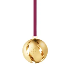 Georg Jensen jul 2025 julekugle forgyldt