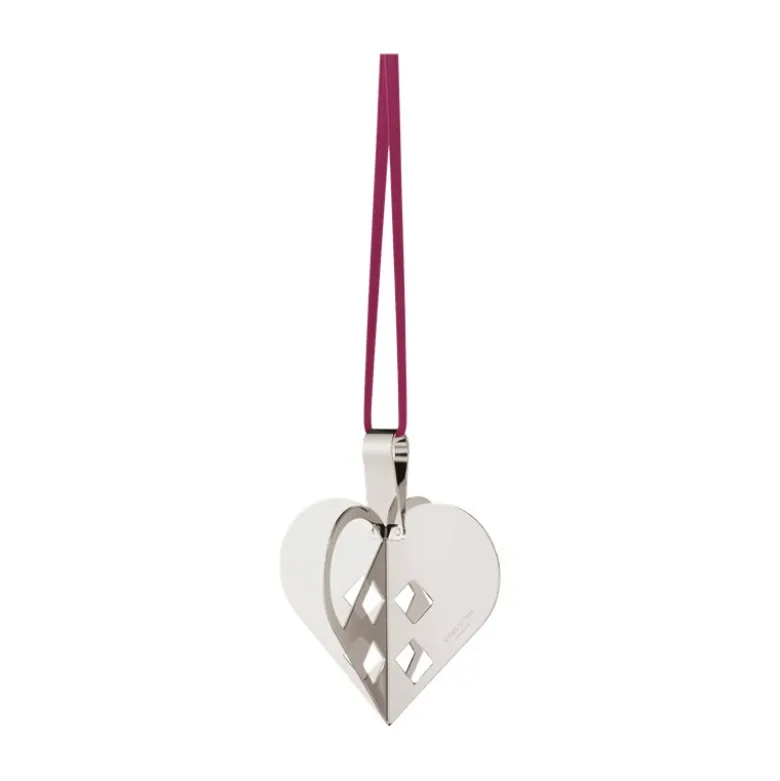 Georg Jensen Jul 2025 juleornament hjerte palladium med bånd