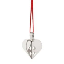 Georg Jensen Jul 2025 juleornament hjerte palladium med bånd