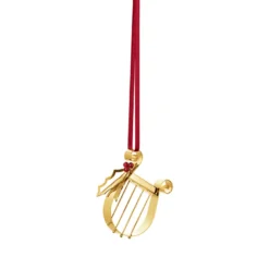 Georg Jensen Jul 2026 juleornament Harpe forgyldt