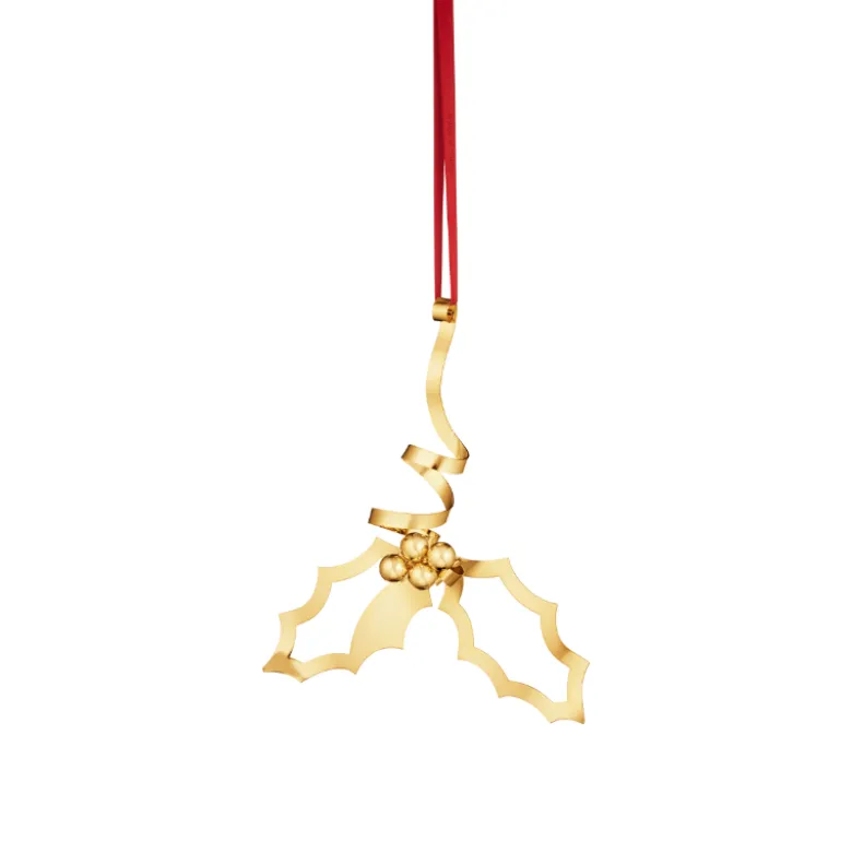 Georg Jensen Jul 2026 juleornament mistelten forgyldt lille