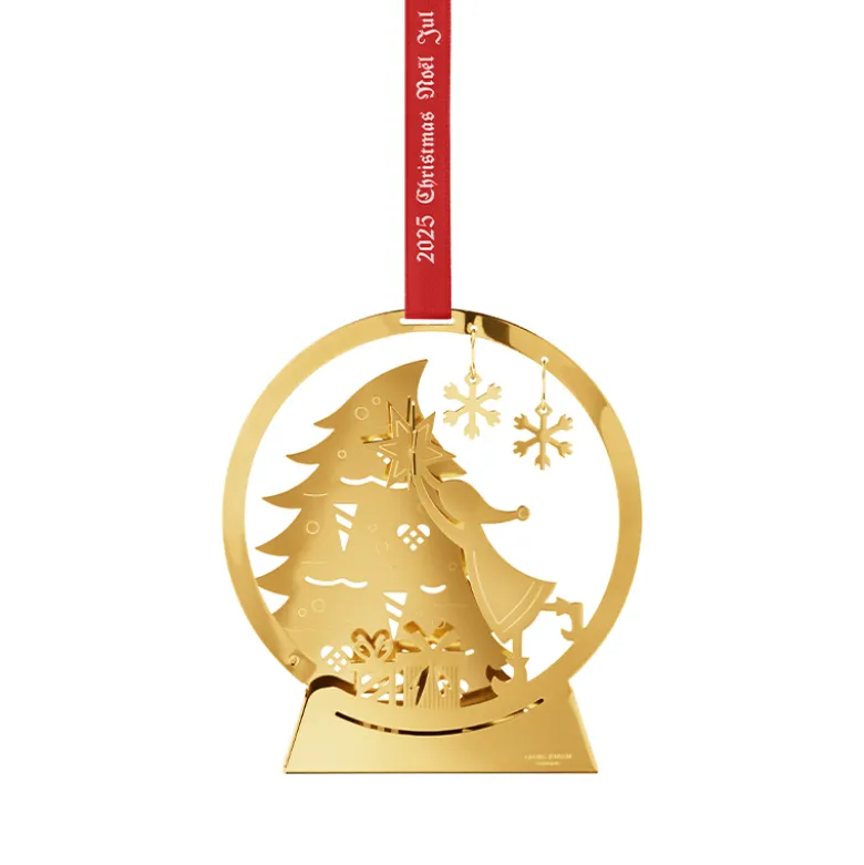 Georg Jensen Jul 2025 juleuro snekugle forgyldt
