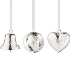 Georg Jensen Jul 2022 ornamentsæt 3 stk. palladium