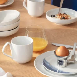 Georg Jensen Koppel Dinnerware hvid krus 27 cl 2 stk.