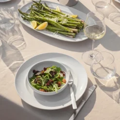 Georg Jensen Koppel Dinnerware hvid middagstallerken 27 cm