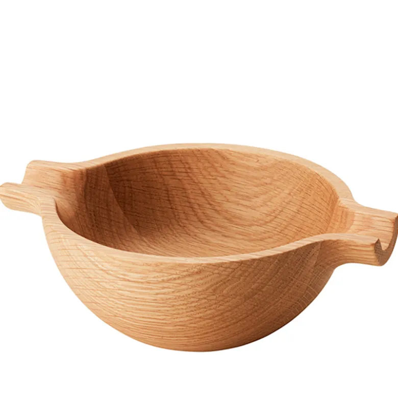 Georg Jensen Koppel skål med håndtag egetræ medium Ø 21 cm