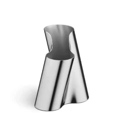 Georg Jensen Lituus vase stål lav H 20,4 cm