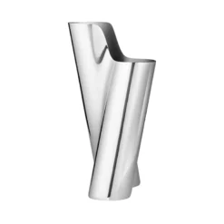 Georg Jensen Lituus vase stål lille H 22,8 cm