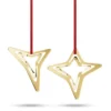 Georg Jensen 2021 ornamenter 2 stk. forgyldt