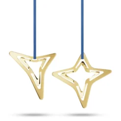 Georg Jensen 2021 ornamenter 2 stk. forgyldt