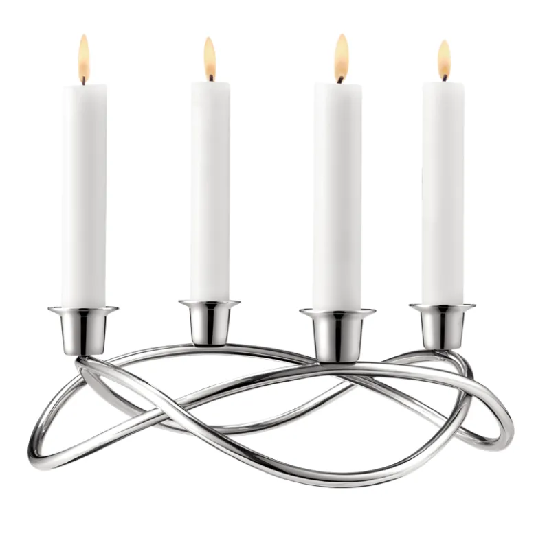 Georg Jensen Season lysestage blank stål