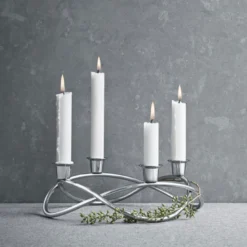 Georg Jensen Season lysestage blank stål