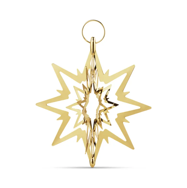 Georg Jensen topstjerne guld mellem H 19 cm