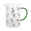 Glaskande med margueritter glas 1,6 liter