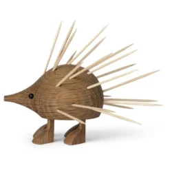 Gunnar Flørning Pindsvin tandstikholder eg 9 cm