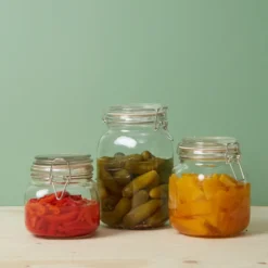 Henkogningsglas firkantet 1 liter