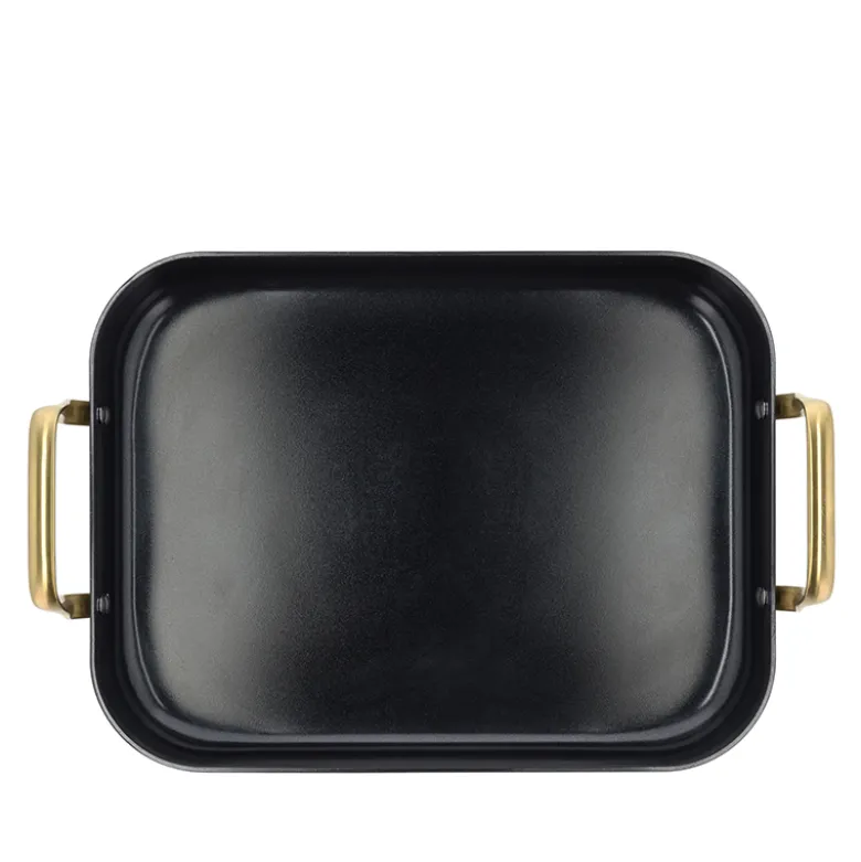 Holm Brasserie bradepande med keramisk belægning sort 34x26x8 cm