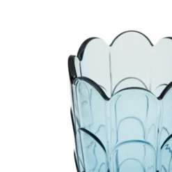 Holmegaard glasvase blue iris H 19 cm