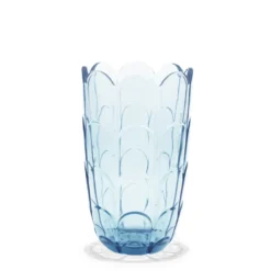 Holmegaard glasvase blue iris H 19 cm