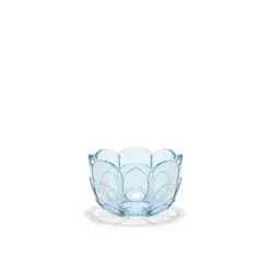 Holmegaard Lily fyrfadsstage blue iris Ø 7 cm