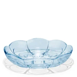 Holmegaard Lily isasiet blue iris 2 stk. Ø 16 cm