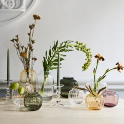 Holmegaard Primula vase amber H 25,5 cm