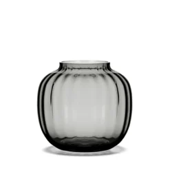 Holmegaard Primula vase røgfarvet 12,5 cm