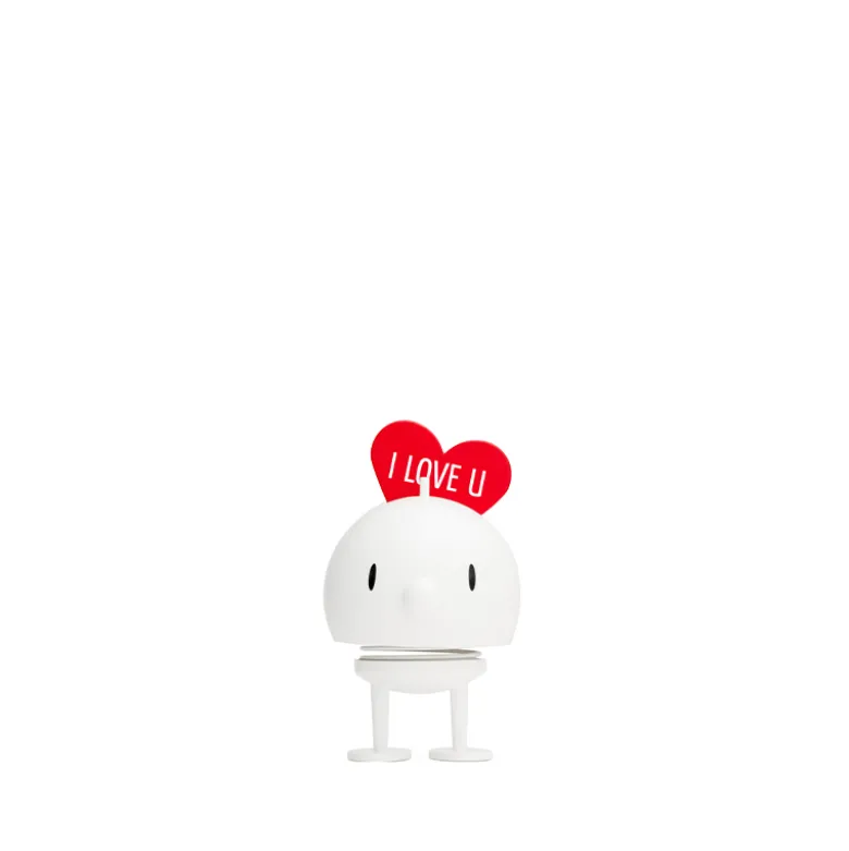 Hoptimist Bumble Love medium hvid 12 cm