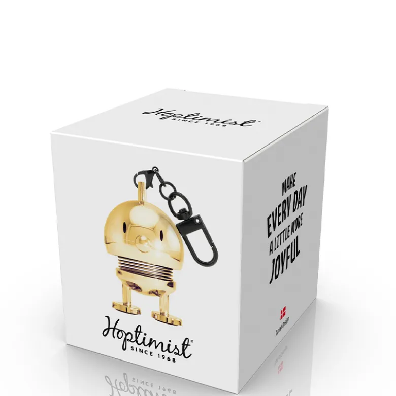 Hoptimist Bumble vedhæng guldfarvet H 5,9 cm