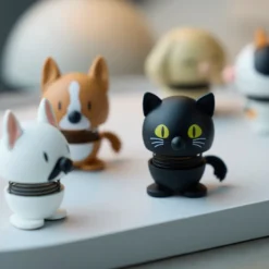Hoptimist Kat figur XS sort H 5,3 cm