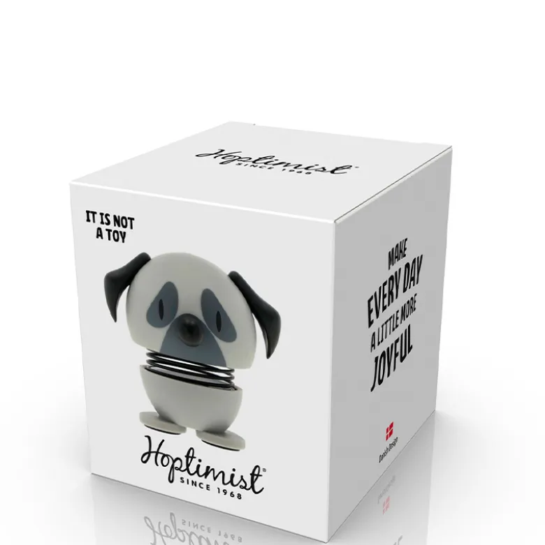 Hoptimist Mops figur XS grå H 4,9 cm