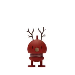 Hoptimist Soft Reindeer Bumble rød 9,2 cm