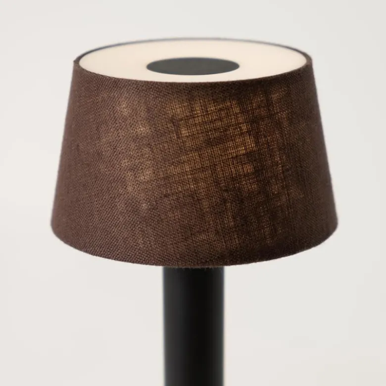Humble Two bordlampe black/brown linen