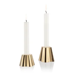 Iittala Aalto lysestager 5 cm + 6,5 cm messing