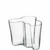 Iittala Alvar Aalto vase klar glas 16 cm