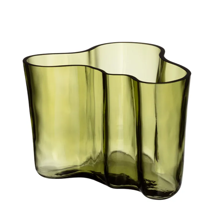 Iittala Alvar Aalto vase mosgrøn 16 cm