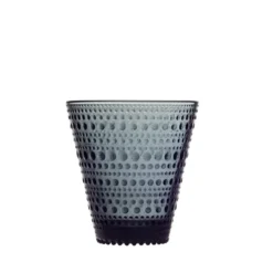 Iittala Kastehelmi glas 30 cl mørkegrå 2 stk.