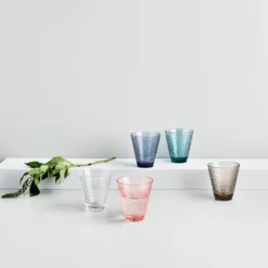 Iittala Kastehelmi glas 30 cl ultramarineblå 2 stk.