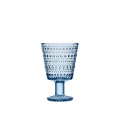 Iittala Kastehelmi glas på fod 26 cl aqua