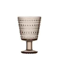 Iittala Kastehelmi glas på fod 30 cl linen