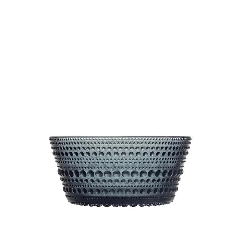 Iittala Kastehelmi glasskål 23 cl mørkegrå