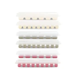 Isterningebakke plast med låg 26x9 cm 2 stk.