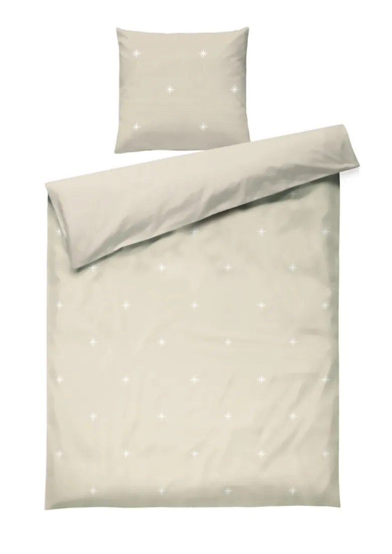 Juna Christmas Fable sengetøj sand 140x220 cm