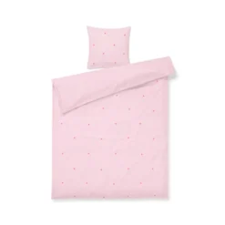 Juna Daisy sengetøj pink/rød 140x220 cm