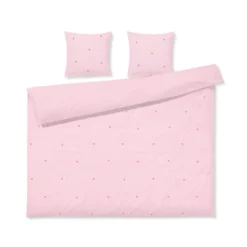 Juna Daisy sengetøj pink/rød 200x220 cm