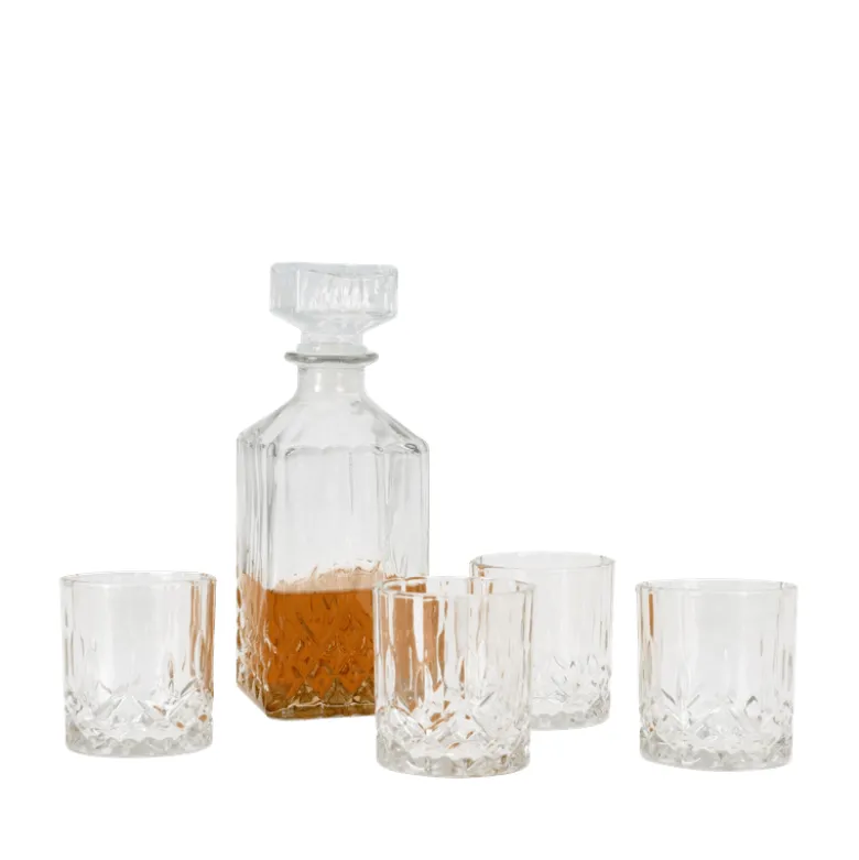 Karaffelsæt med glas 5 dele