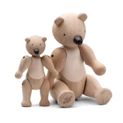 Kay Bojesen Bjørn mellem eg/ahorn 25 cm