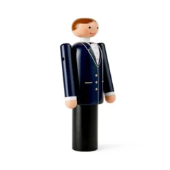 Kay Bojesen Brudgom blå/sort/hvid 18,5 cm